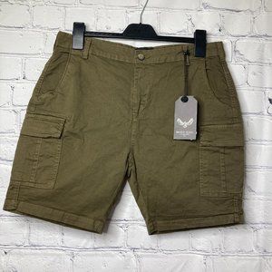 Brave Soul Men's Fixed Waist Cargo Short